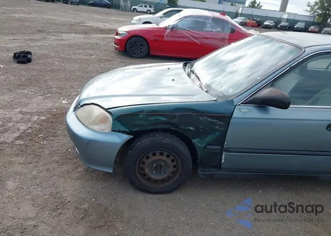 2000 Honda Civic Lx from USA, damaged, VIN 2HGEJ6674YH586933